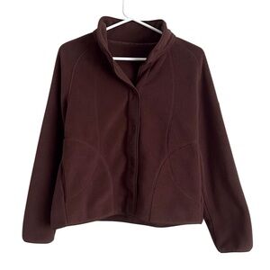Beneunder Women’s Brown Fleece Zip Jacket Outdoor Gorpcore Earthy Granola Small?
